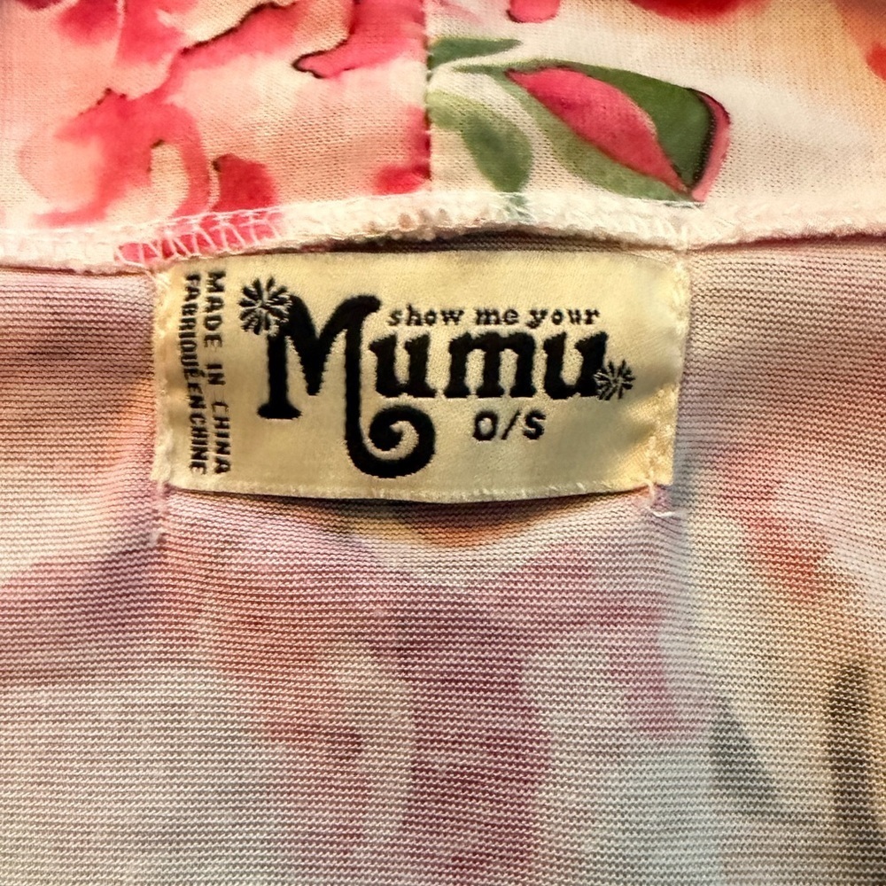 Show Me Your MuMu Brie Robe – Garden of Blooms Pink & Green - One Size - Picture 6 of 6